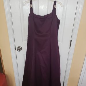 Scott McClintock plum gown